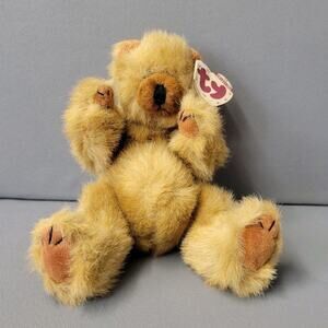 TY The Attic Treasure Collection Cody Bear Brown Fuzzy Poseable 9" Tall 1993
